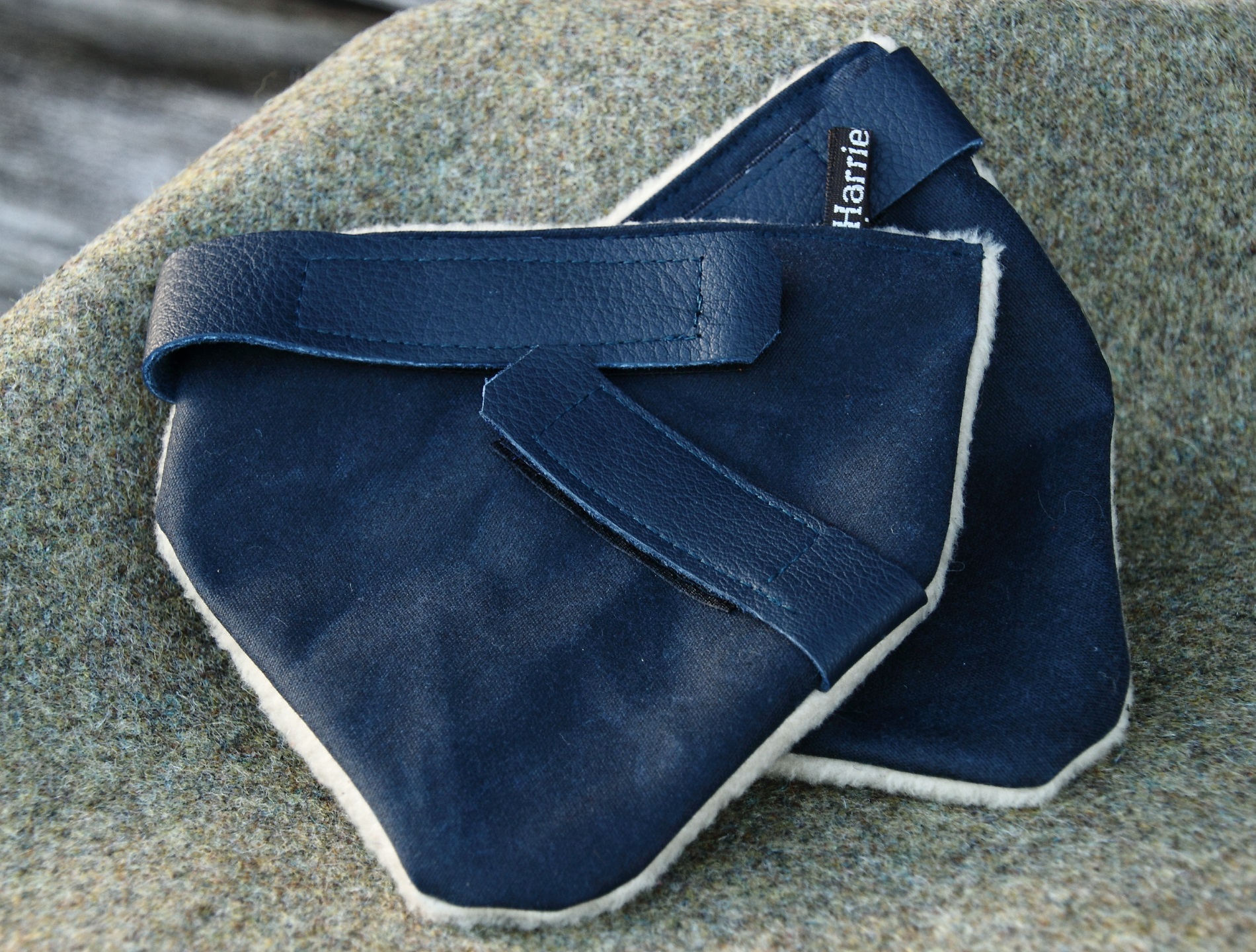 Harriet Hoot Wax & Leather Riding Hat Ear Muffs